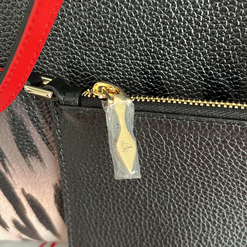🔺Christian Louboutin🔺Large Cabata Leopard Ombré Leather Print Tote - Picture 15 of 16